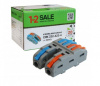 1-2.sale клемма разветвит. СМК 222-422-4 с рычагом 2/4х4мм2, 32А (уп.20шт, цена за шт) E1M 901413